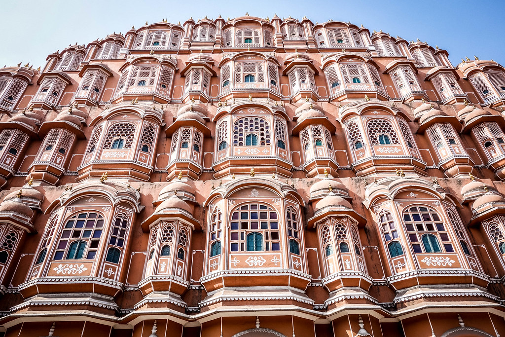 Hawa Mahal pink sandstone facade