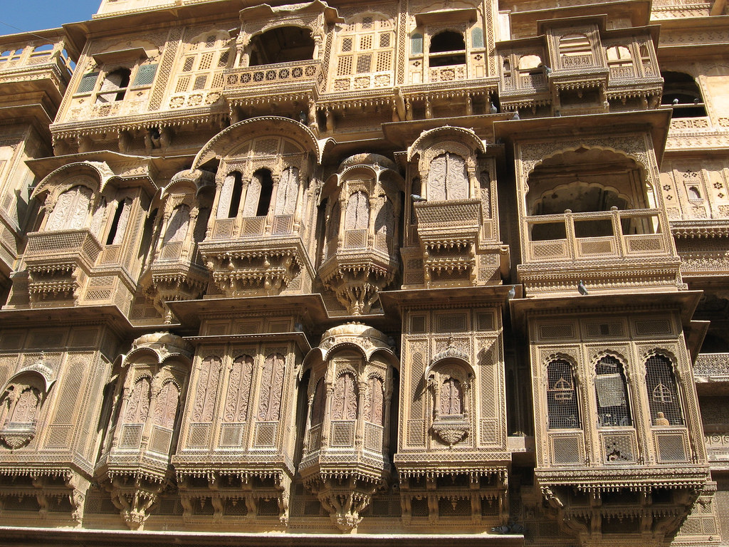 Patwon Ki Haveli carved facade