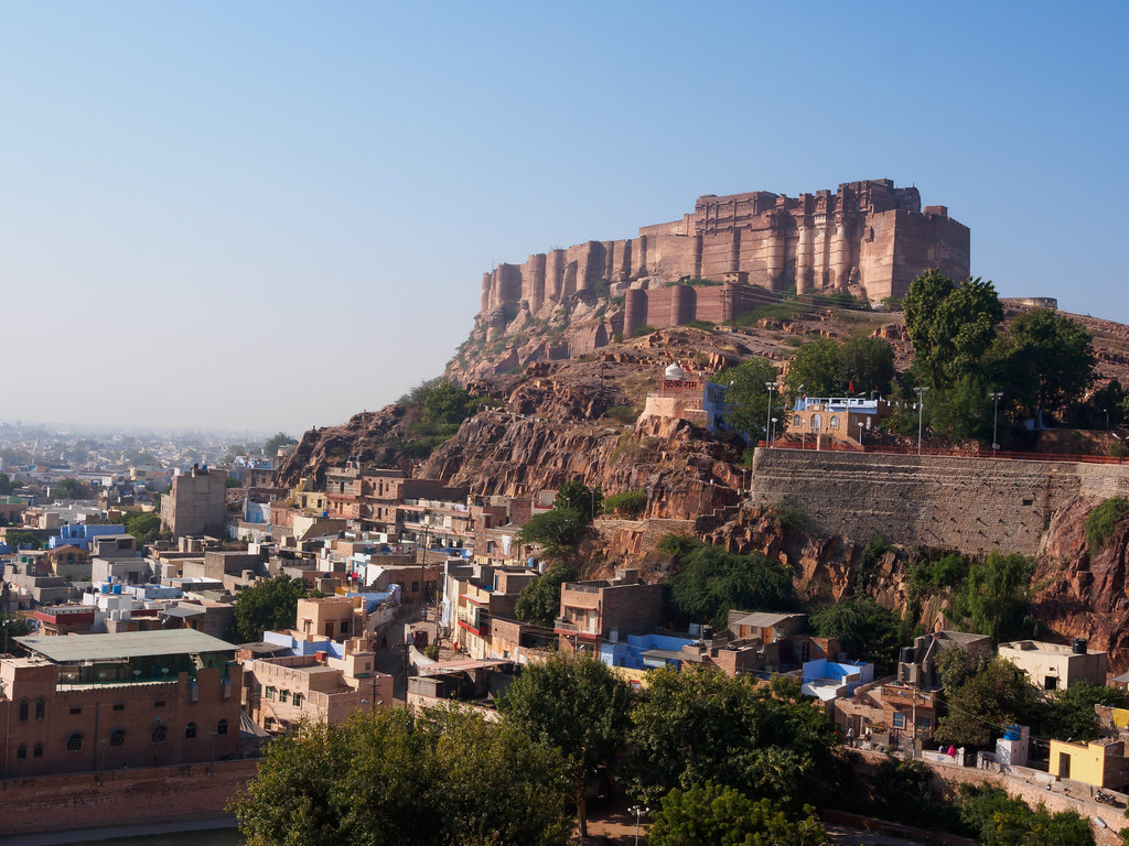 Mehrangarh Fort above the Blue City