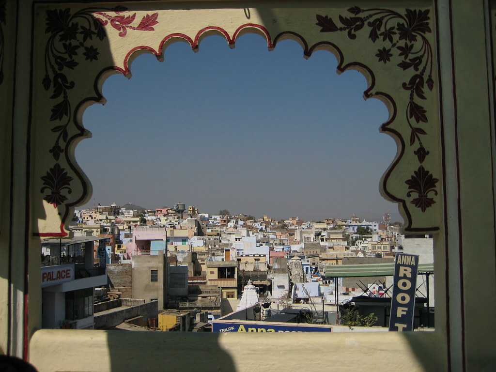 udaipur view from traditional window
