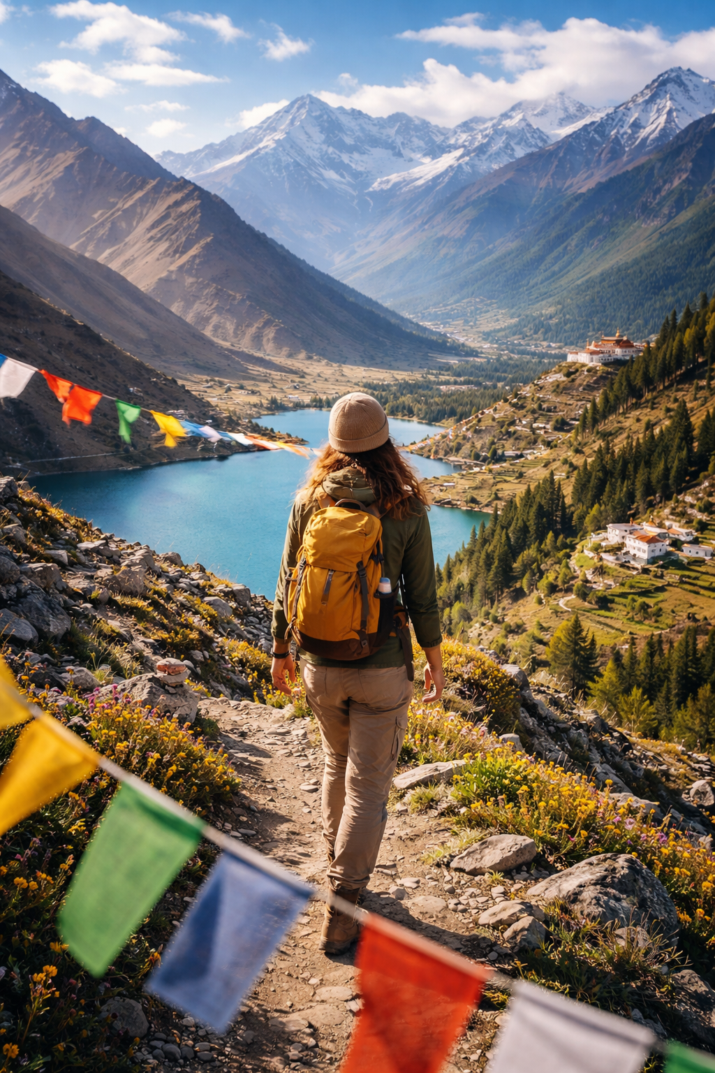Trekking through the Himalayan beauty